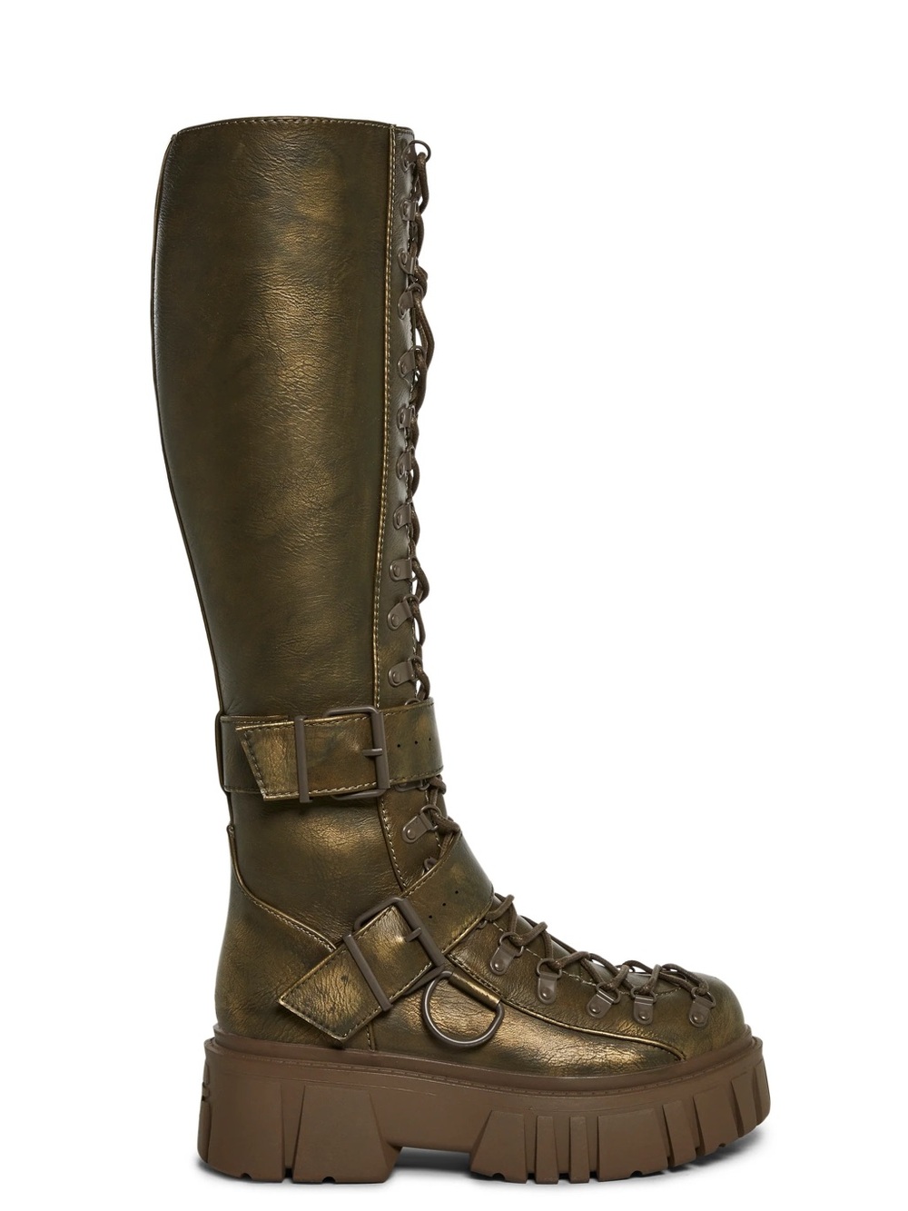 BURNING MAN - LOW TRAITOR KNEE HIGH BOOTS - GOLD